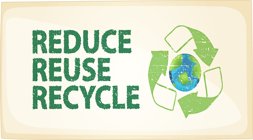 Banner: reduce, reuse, recycle