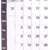 Large Print Fold Away Calendar open layout