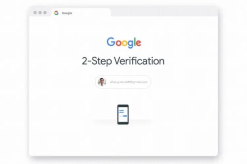 Google 2-Step Verification on computer screen